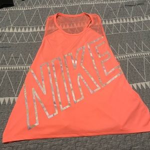 Nike tank top, coral/orange